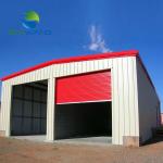 High Strength Car Garage Buildings Wind Resistant Seismic Resistant Metal Car Garage Buildings for sale