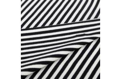 China Hard-Wearing And Breathable Environmental Striped Knit Fabric For T-Shirt supplier