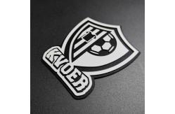 China 3D Silicone Heat Transfer Logo Eco Friendly Adhesive Iron On Transfer Label supplier