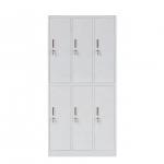 ODM 6 Door Knocked Down Metal Storage Locker Cabinet for sale