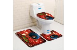 China Polyester Cartoon Toilet Lid Cover And Rug Set OEM ODM supplier