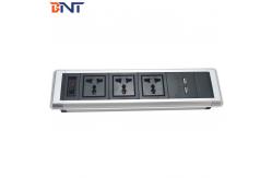 China double usb charger interface desktop mount socket with hidden screw design TMS103 supplier