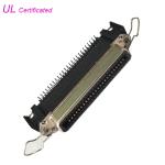 50Pin Centronic Right Angle PCB Female Printer Connector with Bail Clip for sale