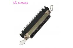 China 50Pin Centronic Right Angle PCB Female Printer Connector with Bail Clip supplier