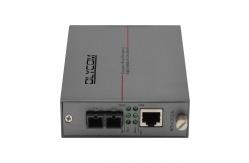 China Single Mode Fiber Media Converter Gigabit Ethernet DC5V 2U Chassis Mounted Unmanaged supplier