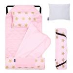 Modern Nap Mats For Preschool Soft Cotton Blend With Pillow Elastic Straps for sale