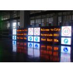 Outdoor Scrolling LED Variable Message Signs Single Pillar Long Life Span for sale