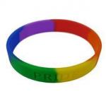 Color Segmented Silicone WristBand,Factory customized silicone energy bracelets, wristbands and other silicone craft for sale