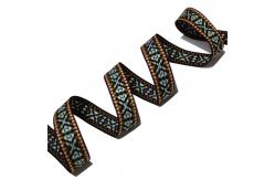 China Custom Brand Logo Ethnic Style Jacquard Ribbon Strap supplier