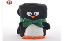 China Optional Pattern Organic Swaddle Blankets , Swaddle Animal Blanket Smooth Flannel Fleece Plush supplier
