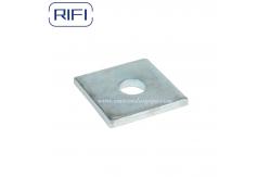 China M8 Square Plate Unistrut Compatible Strut System Fitting Zinc Plated One Hole supplier