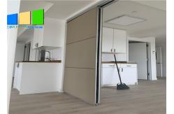 China Soft Cover Folding Sliding Operable Partition Walls Acoustic Conference Room Dividers supplier