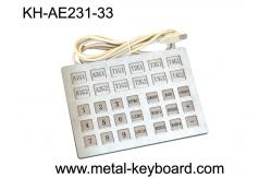 China Custom Industrial Kiosk Stainless Steel Keyboard with 33 Keys supplier