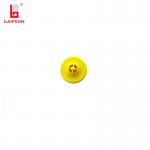TPU RFID Feedlot 30MM Yellow Small round Long Distance  Sheep Ear Tags With Printing Numbers for sale