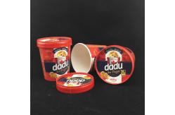 China 475ml Biodegradable Ice Cream Tubs With Lids , 520ml Ice Cream Paper Bowl supplier