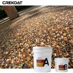 Permeable Surface Epoxy Stone Deck Coating Wide Range Of Colors And Aggregate for sale