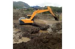 China Dredge Amphibious Excavator Undercarriage Pontoon Floating Corrosion Resistant supplier