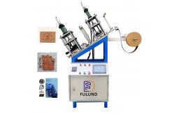 China PLC Automatic Heat Transfer Machine PU Leather Label Embossing Machinery supplier