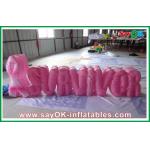 Party Nylon Cloth Red Inflatable Decoration / Inflatable Letters for sale