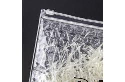 China Customized Logo Clear Transparent Plastic Pvc Eco-Friendly Recycle Bubble Zipper Bag supplier