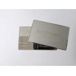 Customized Logo Engraved Metal Business Cards Personalized Mirror Surface