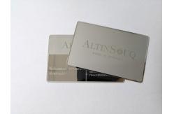 China Customized Logo Engraved Metal Business Cards Personalized Mirror Surface supplier
