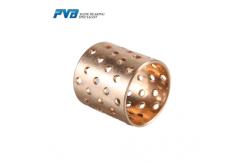 China Wrapped Bronze Sliding Bearing with Lubrication Holes WB802 Bronze Bushing CuSn8P0.3 CuSn6P supplier