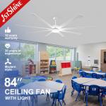 84 Inch Aluminum Metal Blade Ceiling Fan Brushless Inverter Motor for sale