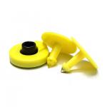 Maximize Efficiency And Productivity HDX/FDX 134.2khz RFID Ear Tag Passive Round Livestock Animal Tag for sale