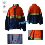 Navy Blue Arc Flash Flame Retardant Jacket With Reflector for sale