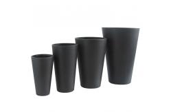 China Smooth Surface Fiber Clay Planter For Flower / Green Plant Growing Needs supplier