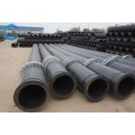 Connection Steel Flanges HDPE Slurry Pipe With Pressure 0.4 - 2.0Mpa for sale