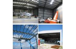 China Q355 Q235 Steel Structure Aircraft Hangar Shed Construction With Aluminum Alloy Window supplier