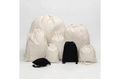 China Soft Canvas Gift Packaging Pull String Bag With Custom Printed Logo supplier