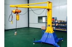 China Column Mobile Electric Jib Crane 500kg Motorized Rotation 2-4m Span supplier