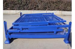 China Turnover Full Security Lockable Wire Mesh Pallet Cage 1500Kg supplier