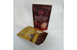 China 120 Microns Stand Up Matte Protein Powder Mylar Zip Pouches supplier