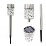 35.5cm Solar Powered LED Ground Lights Waterproof 2W Stainless Steel for sale