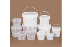 China Customizable Durable Transparent Plastic Bucket with Smooth Surface and Varying Thicknesses supplier