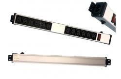 China 12 Way Heavy Duty Power Bar C13 PDU , Switch Control International Power Strip supplier