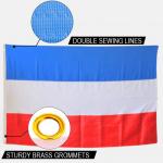 Yugoslavia Flag 90x150cm knitted polyester national banner single reverse indoor outdoor canvas header with grommets for sale