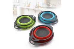 China 2 Pieces Kitchen Space Saver Colanders Strainers Collapsible supplier