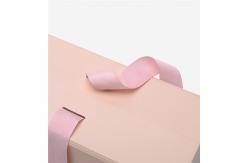 China Light Pink Flat Foldable Packaging Box Rigid Customized Design 2mm Thickness supplier