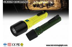 China 10W lithium ion battery explosion proof  torch , high power rechargeable LED flashlight supplier