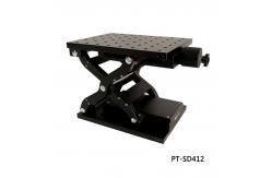 China 210mm×150mm Manual Lab Jack Heavy Duty Anodizing Blackening supplier