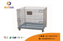 China Foldable Wire Mesh Pallet Stillages Convenient For Warehouse Storage supplier