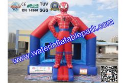 China Outdoor Spiderman Inflatable Bouncy Castle Jumper , PVC Jumping Castle For Kids supplier