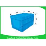 Solid Collapsible Storage Crate Moving Storage , Foldable Plastic Box Eco-Friendly for sale