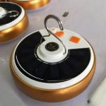 160W Rechargeable UFO Bulb Solar Lamp for Indoor Use White Light