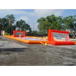 Durable Soap Soccer Field / 0.55mm Pvc Tarpaulin Inflatable Soccer Field For Sale for sale